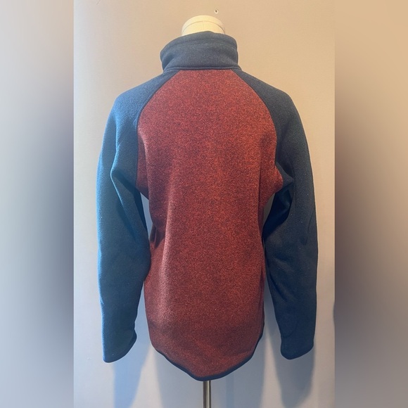 Patagonia Red and Navy Zip Up Sweater XS Good Condition - Picture 2 of 2